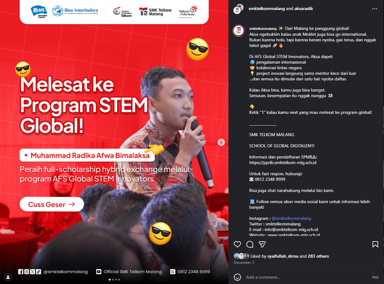 Youth Innovators is Real! Muhammad Radika Afwa Bimalaksa Bawa Semangat Moklet ke Panggung Global AFS STEM 2025